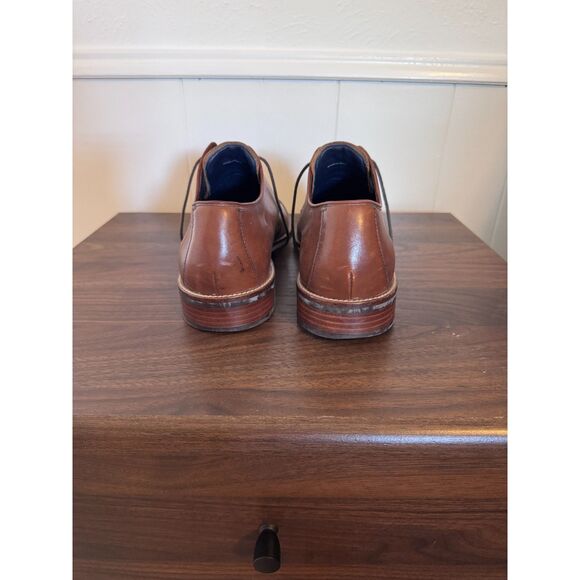 Cole Haan Men\'s Lenox Hill Cap Oxford Brown Size 9M VGUC C11632